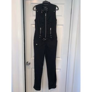 BEBE Black Zip Up Jumpsuit Sz. S NWOT